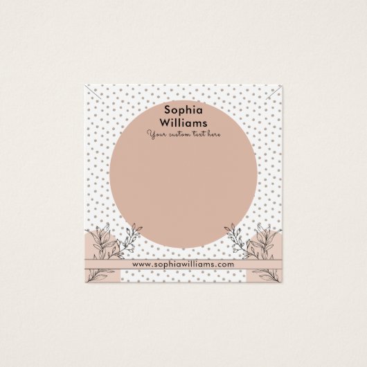 Bijoux en collier Boho Pastel moderne Carte d'affi (Devant)