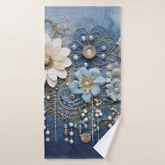 Bijoux en costume sur l'achat Denim (Serviette de bain)