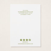 Bijoux en feuillage vert Écran à 3 trous (Dos)