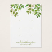 Bijoux en feuillage vert Écran à 3 trous (Devant)