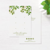 Bijoux en feuillage vert Écran à 3 trous (Bureau)