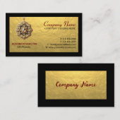 Bijoux et Carte de visite de pierres précieuses (Devant / Derrière)