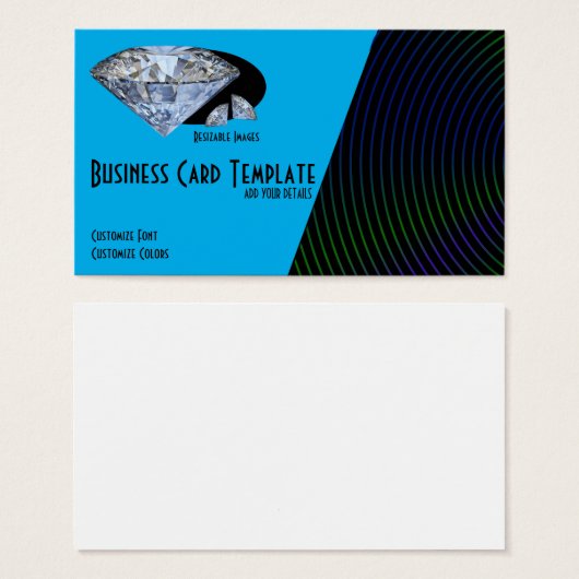 Bijoux Gemstone Diamond Logo Diamond (Devant & derrière)