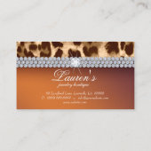 Bijoux Leopard Carte de visite Tannage Brown (Dos)