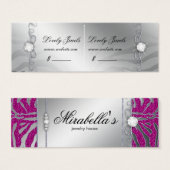 Bijoux luxe Zebra Prix balise rose étincelle en ar (Devant & derrière)