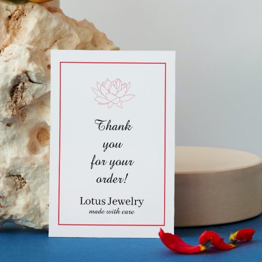 Bijoux merci pour votre commande emballage produit