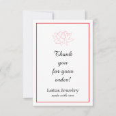 Bijoux merci pour votre commande emballage produit (Devant)