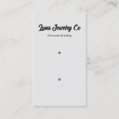 Bijoux moderne Carte de visite à deux broches (Devant)