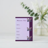 Bijoux papillons 2 Cartes de visite (Debout devant)