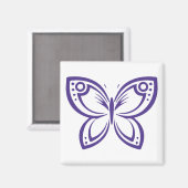 Bijoux Papillons Outline - Indigo Magnet (Recto/Verso)