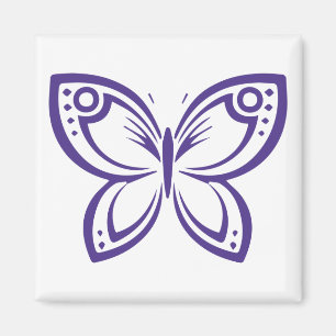 Bijoux Papillons Outline - Indigo Magnet