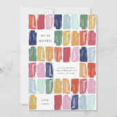 Bijoux peints brillants Déplacement Faire-part (Devant)