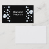 Bijoux Rhinestone Diamond Cartes de visite (Devant / Derrière)