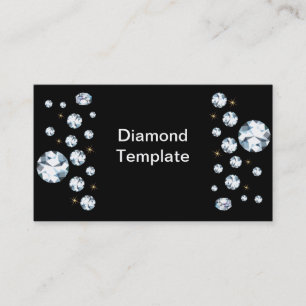 Bijoux Rhinestone Diamond Cartes de visite
