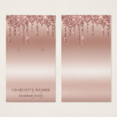 Bijoux rose Parties scintillant or (Devant & derrière)