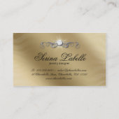 Bijoux Sparkle Carte de visite Zebra Gold Pink 5 (Dos)