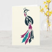 Bijoux Tone Peacock Carte pour notes (Fleur jaune)