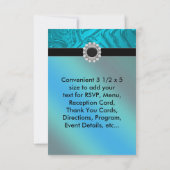 Bijoux Turquoise bleu Zèbre RSVP (Dos)