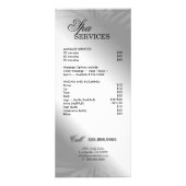 Bijoux Zebra Fleur de lis Sparkle Hot Pink Menu (Dos)