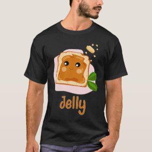 Bijpassend Halloween-pindakaas- en jelly-kostuum T-shirt