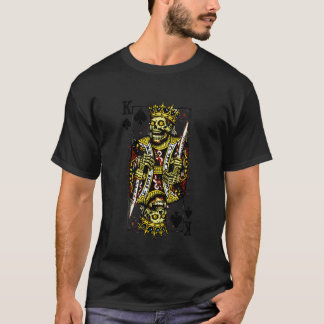 Bijpassend Halloween-stel speelkaart Zombie Koning T-shirt
