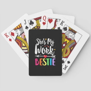 Bijpassend werk Beste vriend Ze is mijn werk Besti Pokerkaarten