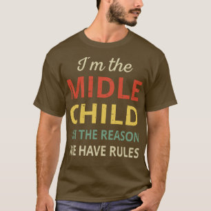Bijpassende broers en zussen Middenkind De reden d T-shirt