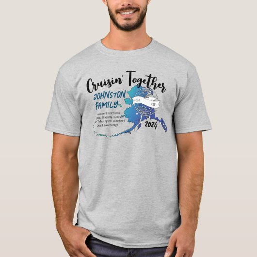 Bijpassende familie Alaska Cruise Shirten T-shirt (Voorkant)