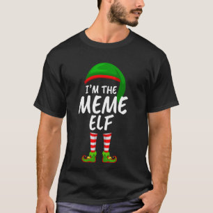 Bijpassende familie Ik ben de Meme Elf Kerstmis T-shirt