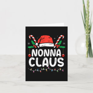 Bijpassende familie kerst pyjama xmas lampjes nonn kaart