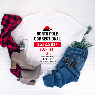 Bijpassende familie Kerstmis Feestelijke Noordpool T-shirt
