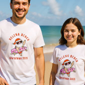 Bijpassende familie kerststrand vakantie Shirten T-shirt