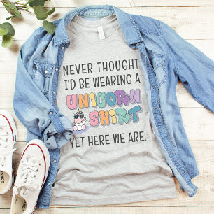 Bijpassende Funny Unicorn Verjaardagsfeest Mannen T-shirt