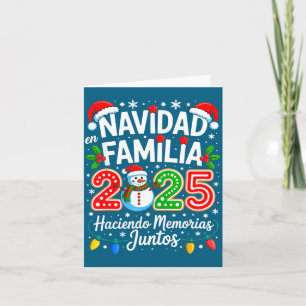 Bijpassende gezins pyjama's Navidad En Familia Ker Kaart