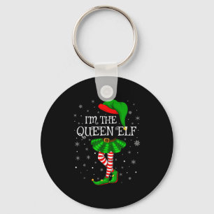 Bijpassende gezinsgroep Ik ben de Queen Elf Kerstm Sleutelhanger