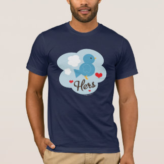 Bijpassende haar liefde vogel t shirt
