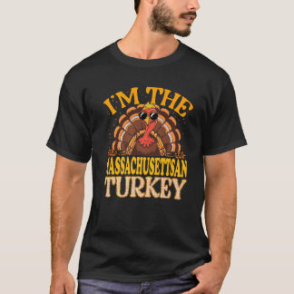 Bijpassende Ik ben de Massachusettsan Turkije Than T-shirt