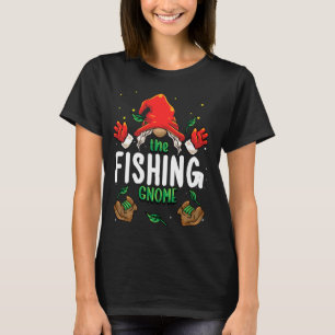 Bijpassende kerst pyjama voor visser kabouter gezi t-shirt