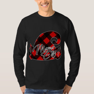 BIJPASSENDE KERST ROOD PLAID PYJAMA VOOR MAMA ELF T-SHIRT