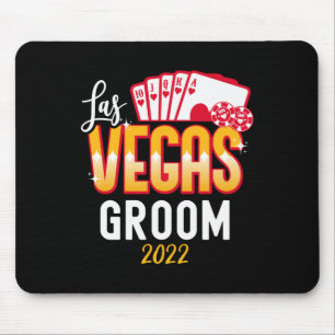 Bijpassende Las Vegas Wedding Bride en bruidegom V Muismat