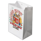 Bijpassende retro neef crew Kerst kinderen Medium Cadeauzakje (Achterkant Gekanteld)