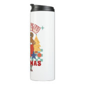 Bijpassende retro neef crew Kerst kinderen Thermosbeker (Geroteerd rechts)