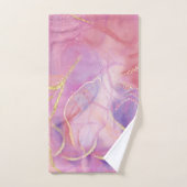 Bijpassende roze goud & marmer bad handdoek (Handdoek)