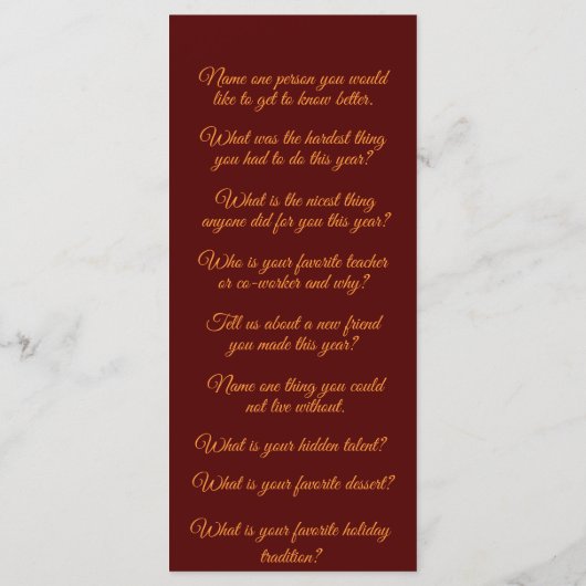 Bijpassende Thanksgiving Leaf Conversation Starter Menu (Achterkant)