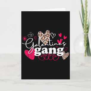 Bijpassende Valentijnsdag Galentines Gang Schattig Kaart