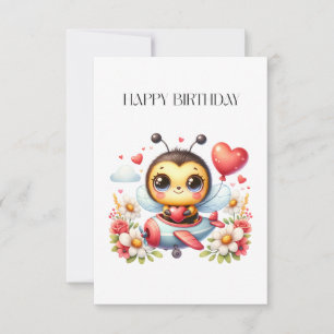 Bijpiloot Verjaardag RSVP Kaartje