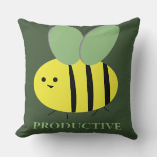 Bijproductief, groen kussen