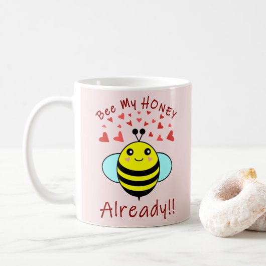 Bijt Me AL EERDER HONEY!! Mooie Bij Koffiemok (Met donut)