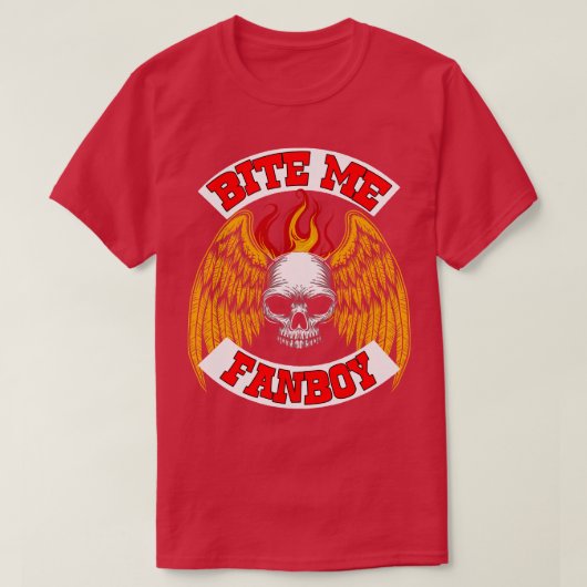 Bijt me Fanboy T-shirt (Design voorkant)