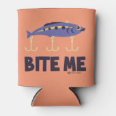 Bijt me grappig kan coolie blikjeskoeler (Voorkant)